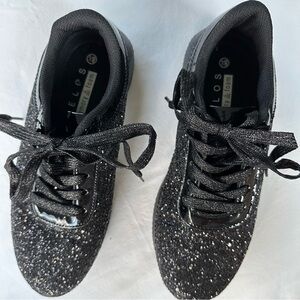 Women's Sparkle Sneakers - Black